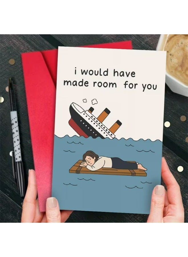 Kandid Cute Valentine's Card 1pc "Titanic Funny" (Titanic) - Image 4